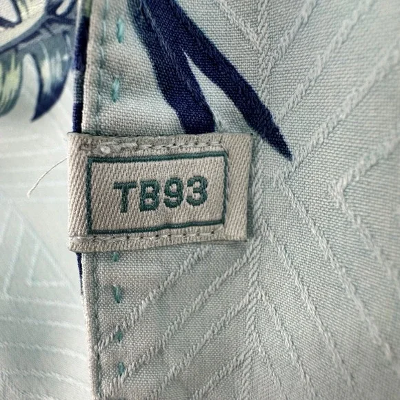 Tommy Bahama Mens 2XLB Silk Camp Shirt Tropical Floral Blue TB93 Big & Tall - Picture 8 of 13